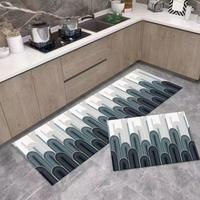 Gambar 2 in 1 Kitchen Floor Mat / Keset Alas Lantai Rumah Dapur Anti Selip - Geo Style D - Brown Tile dari vefrt undefined 1 Tokopedia