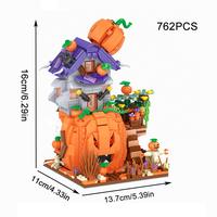 Gambar HG Pumpkin House Halloween Building Block Set DIY Educational Buildi dari Hoeme Gear undefined 2 Tokopedia