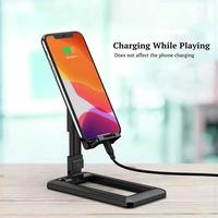Gambar CMAOS Lazy Smartphone Holder Tablet Foldable Mobile Phone Stand - PPH229 - Hitam dari Larissa Official Store undefined 4 Tokopedia