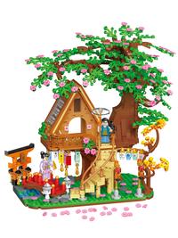 Gambar HG BLOCX TOYS Cherry Blossom Tree House Building Block Set Simulatio dari Hoeme Gear undefined 5 Tokopedia