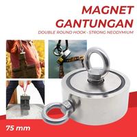 Gambar Magnet Gantungan Round Hook Strong Neodymium 75mm Beban Max.215 KG dari The Harianto undefined 2 Tokopedia