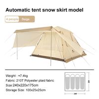 Gambar Naturehike Outdoor Tent For 3-4 Person Camping Furniture Hiking Fully Automatic Sun Protection Camping Portable NH21ZP010 dari panen oseng123 undefined 2 Tokopedia