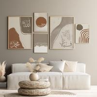 Gambar 1 Set Hiasan Dinding 5 Frame / Poster Kaligrafi Islami desain Abstract Boho Earthy Tone / Frame kayu dan art print ukuran 20x30 cm & 40x60 cm / Islamic Home Decor / Poster Islami kamar anak / Lukisan kaligrafi arab minimalist abstract dari toko epul 98 undefined 5 Tokopedia