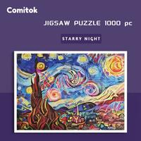Gambar EF Comitok 1000 Pieces Jigsaw Puzzles for Adults Van Gogh Starry Nig dari electro faqss undefined 1 Tokopedia