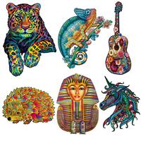 Gambar EF Unique Wooden Animal Jigsaw Puzzles Flame Hedgehog Puzzle Gift In dari electro faqss undefined 1 Tokopedia