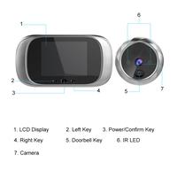 Gambar Digital Door Viewer Monitoring Peephole Door Camera Doorbell 2.8-inch LCD Screen Night Vision Photo Shooting for Home Security dari Sense Wave undefined 5 Tokopedia