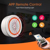Gambar Tuya ZigBee Smart Siren Wireless Battery Powered 90dB Loud Light Alarm with Temperature Humidity for Tuya Home Security System dari Quest Labs undefined 4 Tokopedia