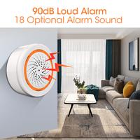 Gambar Tuya ZigBee Smart Siren Wireless Battery Powered 90dB Loud Light Alarm with Temperature Humidity for Tuya Home Security System dari Quest Labs undefined 2 Tokopedia