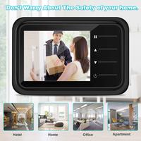 Gambar New Smart Home Peephole Doorbell 2.4Inch LCD 120° HD Infrared Night Vision Door Bell with Camera Photo Auto Storage 3 Ringtones dari Quest Labs undefined 2 Tokopedia
