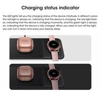 Gambar 3 in 1 For Electronics Wireless Charger Trio Qi Charging for Galaxy Phones Watches for Apple iPhone Devices dari Quest Labs undefined 4 Tokopedia