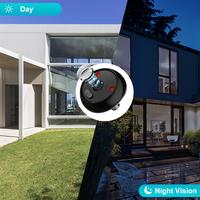 Gambar Elecpow 2.4Inch Peephole Doorbell Camera 120° LCD HD Infrared Night Vision Door Bell Door Viewer Support Photo Video Storage dari Quest Labs undefined 5 Tokopedia