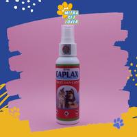 Gambar OBAT ANTI KUTU CAPLAK ANJING & KUCING - CAPLAX SPRAY 120 ML - SEMPROT ANTI FLEA & TICK BASMI CAPLAX FOR DOG & CAT - MURAH GARANSI KUALITAS ASLI ORIGINAL - PET ANIMAL HEALTHCARE VETERINARY TAMASINDO KESEHATAN & VITAMIN TERNAK HEWAN PELIHARAAN MITRAPETLOVER dari fahran cell undefined 1 Tokopedia