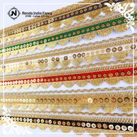 Gambar RENDA FANCY 2199 PER ROLL pita renda ribbon lace trim sequin india bunga bordir permata payet diamond mote aksesoris fashion wanita wedding pengantin hijab gamis kebaya kostum tari dari MISBAH RAYA undefined 2 Tokopedia