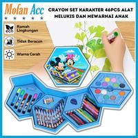 Gambar (COD) Crayon Set Karakter 46 Pcs - Peralatan Menggambar Mewarnai Isi 46pcs Krayon Pencil Warna Cat Air Spidol Box Kartun Lucu Paket Kit Supplies Painting Set Alat Tulis Seni Lukis Perlengkapan Sekolah Edukasi Anak Bermain Belajar Hadiah Kado Ulang Tahun - MICKY dari TOKO ANI PHONE undefined 1 Tokopedia