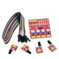 Gambar TCRT5000 Sensor Reflektif Inframerah IR Modul Jalur Garis Penghalang Saklar Fotolistrik untuk Papan Triode Dioda Arduino 3.3V dari Lamaris Store undefined 4 Tokopedia