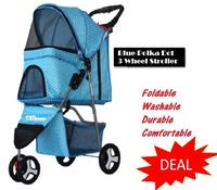 Gambar 3 Wheel Foldable Pet Strollers Washable Pet Prams Travel Stroller Pushchair Pet Pram dari Feludzz6925 undefined 5 Tokopedia