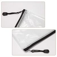 Gambar 12 Pcs Zipper File Bag A4 Zipper Mesh Bag Board Game Storage Bag PVC File Bag Office Supplies Storage Bag (34CMx24CM) dari Metropolitan Company undefined 5 Tokopedia