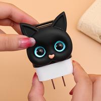Gambar Cute 3D Cat Protective Cover for Apple iPhone 18/20W Charger Case dari Leonchip undefined 3 Tokopedia