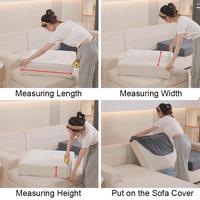 Gambar PU Leather Waterproof Sofa Cushion Cover Anti-Scratch Thickening Living Room L-Shaped Couch Seat Slipcover 1/2/3/4 Seats Sofa dari pety toys undefined 3 Tokopedia