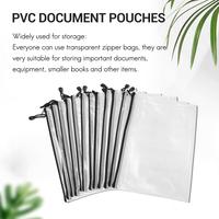 Gambar 12 Pcs Zipper File Bag A4 Zipper Mesh Bag Board Game Storage Bag PVC File Bag Office Supplies Storage Bag (34CMx24CM) dari Metropolitan Company undefined 4 Tokopedia