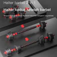 Gambar 【Terbaru 2023】 Dumbbell Set 20KG+ Kettlebell Fitness Equipment 6 in 1 Barbell Set dari Ordioz undefined 3 Tokopedia