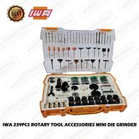 Gambar [READY][STOK] IWA 239PC ROTARY AKSESSORIS SET LENGKAP - MATA TUNER MINI DIE GRINDER BOR PORTING MINI 3MM SET 239 PCS dari edistore3 undefined 3 Tokopedia