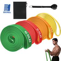 Gambar Exercise Resistance Bands Natural Latex Elastic Rubber Workout Fitness Equipment Expander Elastic Rubber Bands for Home Gym dari Malviya store undefined 1 Tokopedia