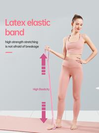 Gambar 8-Figure Silicone Resistance Band Arm Back Shoulder Exercise Elastic Rope Yoga Stretching Fitness Band Yoga Supplies dari Malviya store undefined 3 Tokopedia