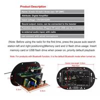 Gambar NEW! sansui papan amplifier board audio bluetooth usb FM radio TF player subwoofer speaker 8 10 inch 40w dari Legeeun undefined 5 Tokopedia