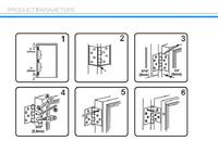Gambar Home Hardware Fitting Wardrobe Door Hinge Cabinet Hinge Stainless Steel Door Hinge Folded Sheet 2'' 2.5'' 3'' 4'' INCH dari Yummeco undefined 4 Tokopedia