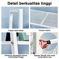 Gambar Terbaru Pipi Furniture Rak Buku / Rak Ruang Tamu Serbaguna / Rak Serbaguna / Kode 559 - 4L P60CM Putih dari Kini Creatife Store undefined 3 Tokopedia