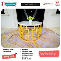Gambar Terlaris Meja Minimalis Mewah Erli/Meja Ruang Tamu/ Meja Sofa/Meja Mewah/Furniture Ruang Tamu/Ongkir Murah Kode 654 - Marmer Hitam, Gold dari Kini Creatife Store undefined 1 Tokopedia