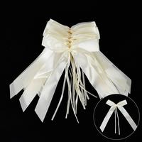 Gambar ST 50100Pc White Ribbon Bow Wedding Car Gift Wrap Craft Birthday Pa dari Shaos Tekno undefined 5 Tokopedia