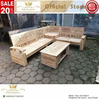 Gambar Terlaris Furniture Ruang Tamu Minimalis Kayu Jati Kursi Sudut Minimalis Kode 664 dari Kini Creatife Store undefined 3 Tokopedia