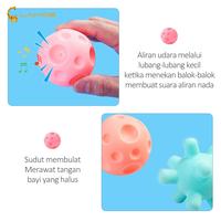 Gambar LAKOEINDONESIA  Bola Silikon Sensory Mainan Bola Karet Mainan Pelatihan touch ball Anak Yang Baru Lahir - CoolColor dari berkah mainan2 undefined 5 Tokopedia