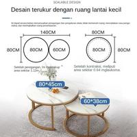 Gambar Terbaru Meja Tamu Minimalis Set /Meja Minimalis/Meja Ruang Tamu/Furniture Kode 498 - Puith 70cm dari Kini Creatife Store undefined 3 Tokopedia