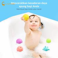 Gambar LAKOEINDONESIA  Bola Silikon Sensory Mainan Bola Karet Mainan Pelatihan touch ball Anak Yang Baru Lahir - CoolColor dari berkah mainan2 undefined 4 Tokopedia