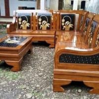 Gambar Terbaru Premium Kursi Tamu Sudut Ruang L Kayu Jati Furniture Lancar Mebel Kode 731 dari Kini Creatife Store undefined 2 Tokopedia