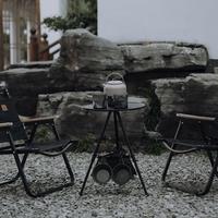 Gambar Outdoor Furniture Portable Foldable Round Table Camping Aluminum Alloy Fishing Desk Triangular Lightweight for Travel Hiking BBQ dari geulis2 undefined 3 Tokopedia