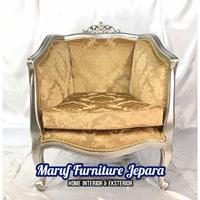 Gambar Terbaru Kursi Sofa Ruang Tamu Kayu Jati Minimalis Oscar Motif (Furniture) Kode 631 dari Kini Creatife Store undefined 3 Tokopedia