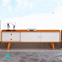 Gambar Terlaris A Furniture Meja Tv, Tv Cabinet Modern Minimalis Ruang Tamu Kayu Soli Kode 647 - 108x30x50, Natural P Putih dari Kini Creatife Store undefined 1 Tokopedia