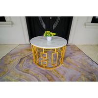 Gambar Terlaris Meja Minimalis Mewah Erli/Meja Ruang Tamu/ Meja Sofa/Meja Mewah/Furniture Ruang Tamu/Ongkir Murah Kode 654 - Marmer Hitam, Gold dari Kini Creatife Store undefined 3 Tokopedia