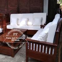 Gambar Terlaris Mebel Jati Furniture Jepara Sofa Kayu Jati/ Kursi Ruang Tamu Kursi Kode 452 dari Kini Creatife Store undefined 4 Tokopedia