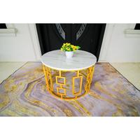 Gambar Terlaris Meja Minimalis Mewah Erli/Meja Ruang Tamu/ Meja Sofa/Meja Mewah/Furniture Ruang Tamu/Ongkir Murah Kode 654 - Marmer Hitam, Gold dari Kini Creatife Store undefined 2 Tokopedia