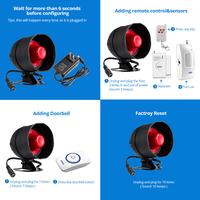 Gambar UT KERUI Wireless Home Security Burglar Alarm System Easy setting Si dari Untung Tube undefined 4 Tokopedia