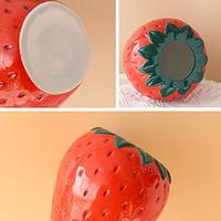 Gambar Strawberry Decor Cute Ceramic Decorative Vase(Small) READY GAN dari Surya Premium Store undefined 3 Tokopedia