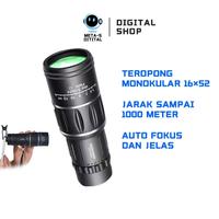Gambar Teleskop Lensa Zoom HP Monokular Teropong Jarak Jauh Peralatan Focus - Teropong 16x52 dari Meta-S Digital undefined 1 Tokopedia