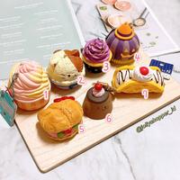Gambar [READY STOCK] Squishy Licensed Jepang / Sunny's Kitchen swirl frozen yogurt / NIC Sakura Cat Cupcake / Sammy the Patissier cupcake / Pumpkin Halloween Tart / Hello Kitty Cream Puff / Pompompurin Flan Pudding / Cafe De N waffle sandwich dari Tentang Anak undefined 1 Tokopedia