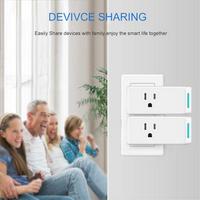 Gambar UT Tuya WiFi Smart Socket Appliances Timing Function with 2 USB Port dari Untung Tube undefined 4 Tokopedia