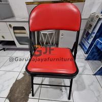 Gambar KURSI LIPAT/KURSI KANTOR/KURSI BELAJAR/BANGKU LIPAT PREMIUM/BANGKU HEMAT RUANG/BANGKU KURSI LES PRIVAT/KURSI BIMBEL - Merah dari Garuda Jaya Furniture Padang undefined 3 Tokopedia